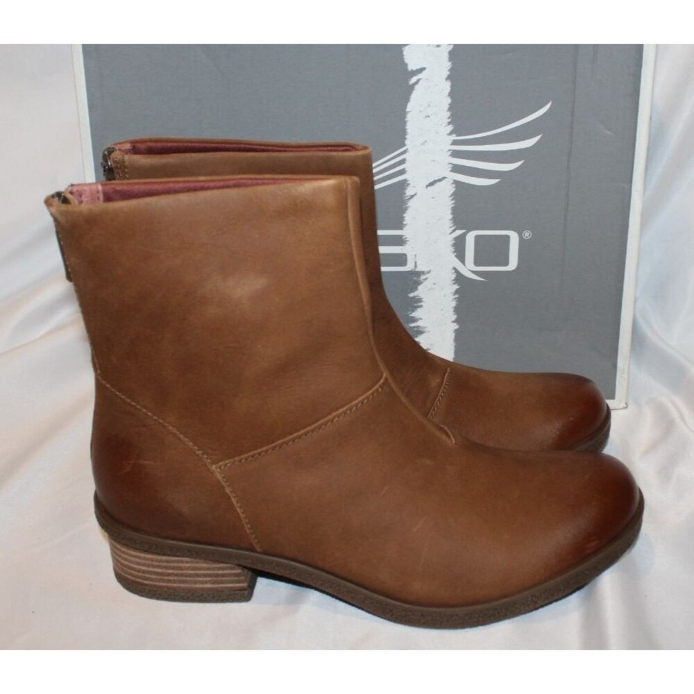 Dansko Women's Brianne Waterproof Leather Causal Ankle Boots‎ TAN EU 39 NIB - Picture 2 of 7